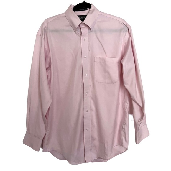 Croft & Barrow Pink Non Iron Long Sleeve Button Down Shirt - Picture 1 of 9